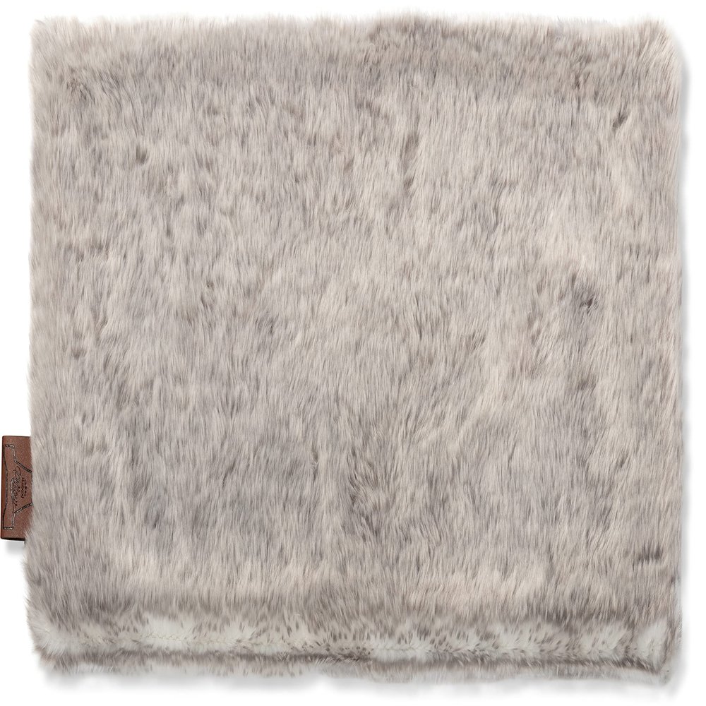 12 X 20 Throw Pillow Case ONLY, Lumbar Couch Pillow Case Rare 2-Tone Grey Arctic Wolf Faux Fur Pillowcase 1 PCS, Decorative Luxury Style Cushion Cover for Sofa, Bedroom, Covers Hidden Zipper