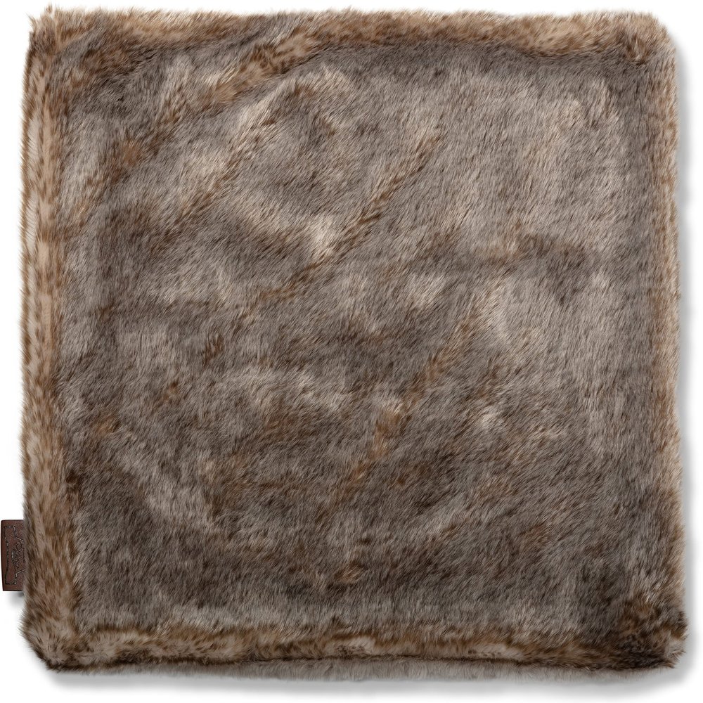 18 X 18 Throw Pillow Case ONLY, Lumbar Couch Pillow Case Limited 2-Tone Baby Chinchillas - Faux Fur Pillowcase 1 PCS, Decorative Luxury Style Cushion Cover for Sofa, Bedroom, Covers Hidden Zipper