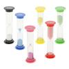 BAWAQAF 6pcs/Set 30s 1/2/3/5/10min Timer Hourglasses Desktop Sand Handmade Fine Workmanship Plastic Hourglasses,Fit for Students Ornaments view 1