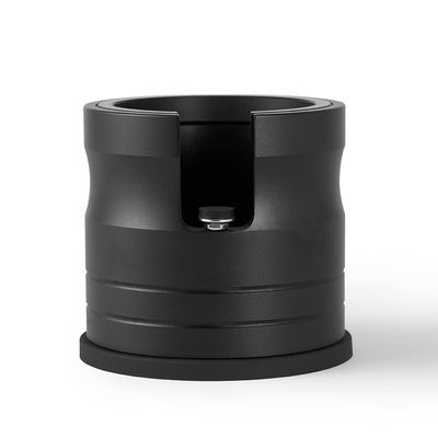 C/M Espresso Tamping Station, Metal Coffee Portafilter Holder, Adjustable Espresso Tamper Mat Stand, Espresso Tamper Mat, Great Alternative Barista Espresso Tamping Mat, 58mm Portafilters, Black