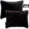 12 X 20 Throw Pillow Case ONLY, Lumbar Couch Pillow Cover Limited 2-Tone Baby Black Panther Faux Fur Pillowcase 1 PCS, Decorative Luxury Style Cushion Cover for Sofa, Bedroom, Covers, Hidden Zipper view 2