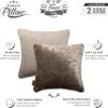 18 X 18 Throw Pillow Microbead Fill, Square Couch Pillow Ultra Rare Chinchillas - Fabulous Faux Fur Case & Shell, 1 PCS, 2-Tone Decorative Luxury Style - Sofa, Bedroom, Adjustable Fill Zipper view 4