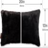 12 X 20 Throw Pillow Microbead Fill Lumbar Rectangle Couch Pillow Limited Baby Black Panther 2-Tone Fabulous Faux Fur 1 PCS, 2-Tone Decorative Luxury Style for Sofa, Bedroom, Adjustable Fill Zipper view 3