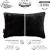 12 X 20 Throw Pillow Microbead Fill Lumbar Rectangle Couch Pillow Limited Baby Black Panther 2-Tone Fabulous Faux Fur 1 PCS, 2-Tone Decorative Luxury Style for Sofa, Bedroom, Adjustable Fill Zipper view 4