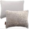 12 X 20 Throw Pillow Microbead Fill Rectangle Couch Pillow Limited Grey Arctic Wolf Fur Pillowcase 1 PCS, 2-Tone Fabulous Faux Fur Decorative Luxury Style for Sofa, Bedroom, Adjustable Fill Zipper view 1