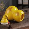 13.4cm Gourd Tea Caddy Portable Ceramic Tea Storage Jar Kung Fu Tea Set Tea Ceremony view 3