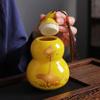 13.4cm Gourd Tea Caddy Portable Ceramic Tea Storage Jar Kung Fu Tea Set Tea Ceremony view 4