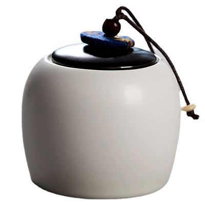 10cm China Sealed Tea Jar Travel Tea Storage Ceramic Puer Tea Caddy Storage Tea Sets