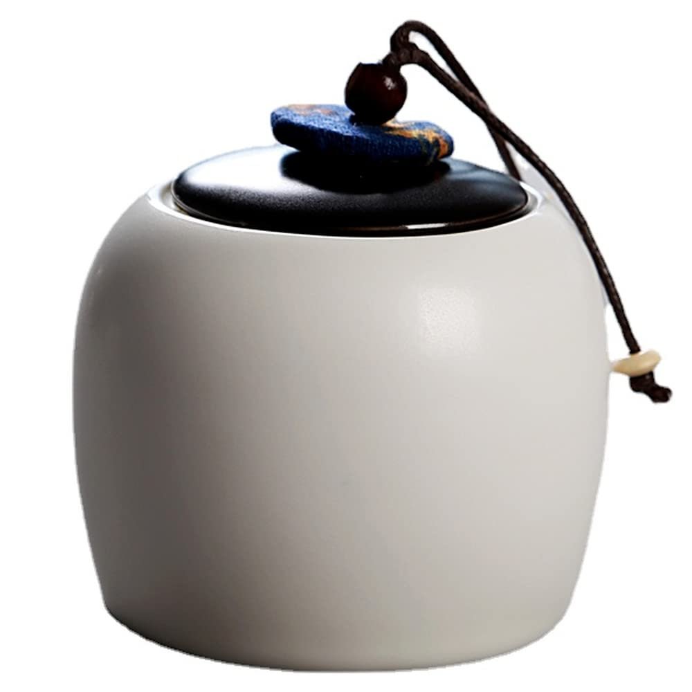 10cm China Sealed Tea Jar Travel Tea Storage Ceramic Puer Tea Caddy Storage Tea Sets