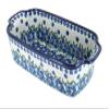 Blue Rose Polish Pottery - Blue Kalina Loaf Baker - 9.25" x 5" - Ceramic Bread Baking Dish for Baking & Serving Loaves view 1