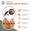 25 Pack 1.25" Round Head Iron Clavos Decorative Nails  Oil Rubbed Bronze  Handmade Rustic Round Fasteners for Farmhouse Shutters, Faux Wood, Barn Doors, Shutters, Gates  Ornamental Wood Accent view 2