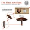 25 Pack 1.25" Round Head Iron Clavos Decorative Nails  Oil Rubbed Bronze  Handmade Rustic Round Fasteners for Farmhouse Shutters, Faux Wood, Barn Doors, Shutters, Gates  Ornamental Wood Accent view 4