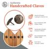 10 Pack 1.25" Round Head Iron Clavos Decorative Nails Unfinished Handmade Rustic Round Fasteners for Farmhouse Shutters, Faux Wood Beams, Barn Doors, Shutters, Gates Ornamental Wood Accent view 2