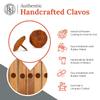 100 Pack 1.5" Round Head Iron Clavos Decorative Nails  Rusted  Handmade Rustic Round Fasteners for Farmhouse Shutters, Faux Wood Beams, Barn Doors, Shutters, Gates  Ornamental Wood Accent view 2