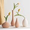 Home Decor Vase Simple Decorative Ceramic Vase Office Desktop Decoration White Vase Home Living Room Flower Arrangement Vase (White-Height 13cm) view 3