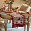 Valentines Day Burlap-Cotton Table Runner 72 Inches Long, Gnomes Love Heart Red Farmhouse Table Runners, Outdoor Dining Rustic Wood Tablerunner Holiday Spring Tablecloths Decor for Party/Wedding view 3