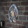 Automaton Bite 1682 Old Metal Steampunk Wall Clock | 14"  13" Moving Gears | Handmade Kinetic Art, Personalized Engraving view 4