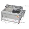 Household Products 18l/26l Commercial Desktop Large Propane Gas Fryer, Light Stainless Steel Lpg Deep Fryer Large Capacity Chicken and Fries Outdoor Gas Fryer, Double Fryer with Basket and Lid view 2