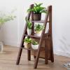 LHYZF Wooden Folding 4 Step Ladder Chair, Multifunction Stepladder and Dinner Chairs Combination for Kitchen/Office/Library -150kg view 3