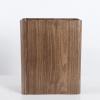 DRSFF Simple Garbage Bin Bedroom Narrow Trash Can Walnut Wood Rubbish Container Home Office Waste Paper Basket Living Room Bathroom Storage Bucket Uncovered (Size : 261632CM), 26 x 16 x 32CM view 1