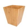 DRSFF Large Bamboo Trash Can Household Hotel Creative Garbage Bin Bedroom Living Room Solid Wood Waste Paper Basket Simple Uncovered Thickened Container Bin (Color : B) view 1