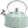 2.5 Quart Mint Green Whistling Stove Top Tea Kettle, Suitable for Induction Cooker, Gas Stove, Etc (Color : Mint Green, Size : 2.5L) view 1