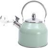 2.5 Quart Mint Green Whistling Stove Top Tea Kettle, Suitable for Induction Cooker, Gas Stove, Etc (Color : Mint Green, Size : 2.5L) view 4
