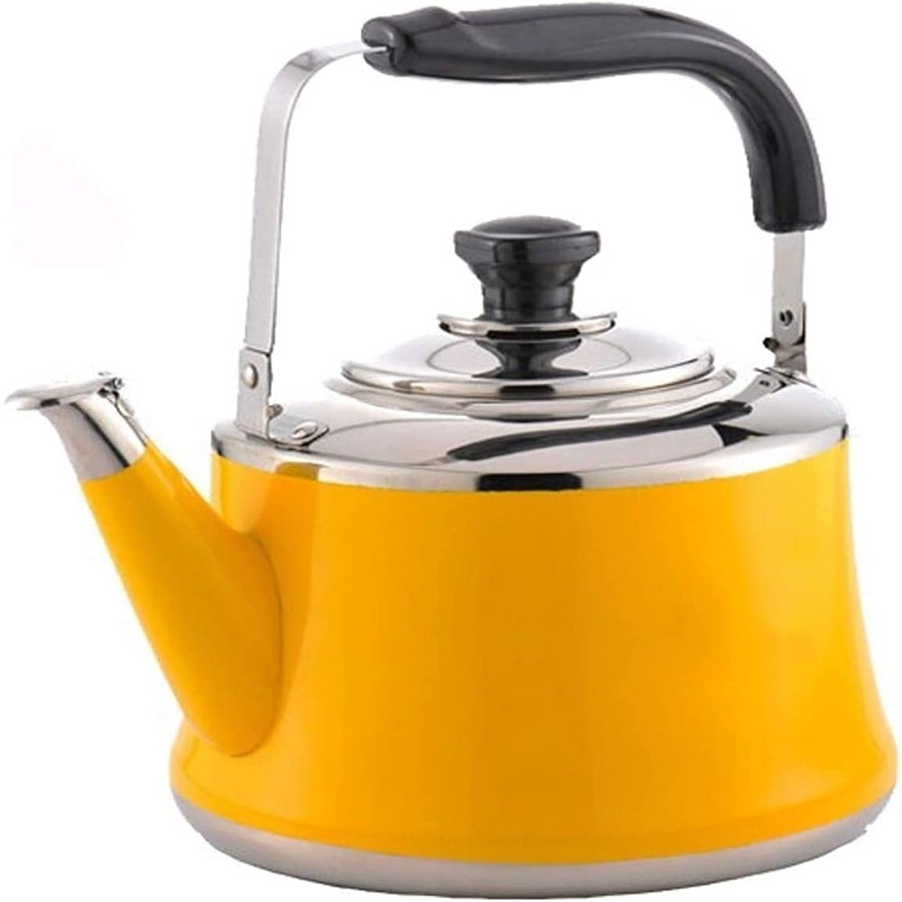 Induction Kettle Whistling Tea Kettle Stainless Steel Whistle Tea Kettle Large-Capacity, Ergonomic Heat-Resistant Handle Stove Top Teapot for Stove Top (Size : 2L)
