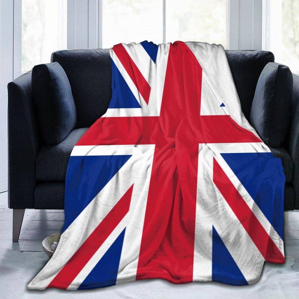 Flag of The United Kingdom Ultra-Soft Micro Fleece Blanket Throw Blanket Warm Blanket Throw Blanket Ultra Soft Thick Bed Blanket 50"X40"