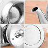 2 Quart Stainless Steel Tea Kettle for Stove Top,Whistling Tea Kettle with Heat-Resistant Ergonomic Handle (Color : Silver, Size : 2L) view 4