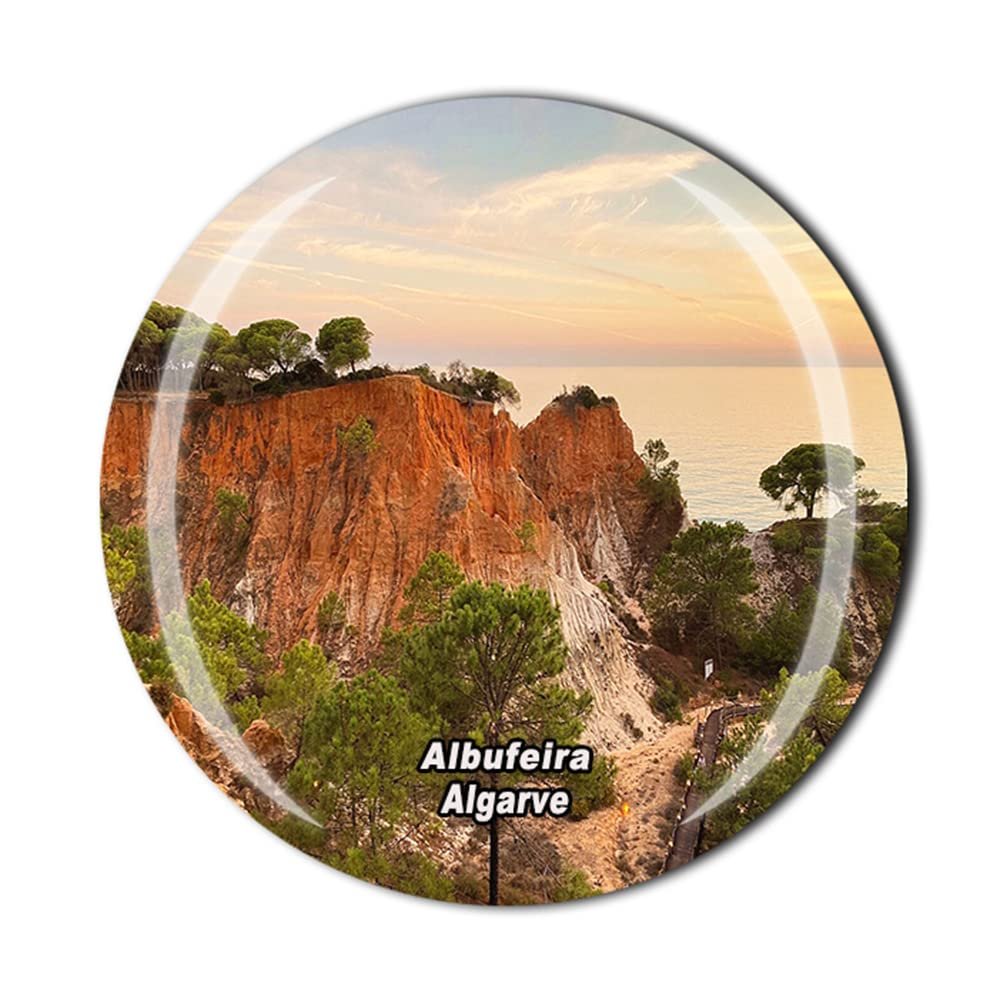 Albufeira Algarve Portugal Fridge Magnet Crystal Tourist Souvenir Gift Collection Refrigerator Magnetic Sticker