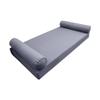DBM IMPORTS *Cover ONLY*-Style 5 Outdoor Daybed Mattress Bolster Pillow Slipcovers Pipe Trim Full Size-AD001 view 1