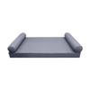 DBM IMPORTS *Cover ONLY*-Style 5 Outdoor Daybed Mattress Bolster Pillow Slipcovers Pipe Trim Full Size-AD001 view 2