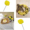 cosybeau Yellow Roses Artificial Flowers Fake Rose 50 PCS w/Stem Fall Decoration Crafts Bouquets Centerpieces Arrangements Party Home Decor Valentine's Day 3 inch rose head view 3