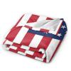 American Flag Ultra-Soft Micro Fleece Blanket Throw Blanket Warm Blanket Throw Blanket Ultra Soft Thick Bed Blanket 50"X40" view 2