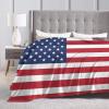 American Flag Ultra-Soft Micro Fleece Blanket Throw Blanket Warm Blanket Throw Blanket Ultra Soft Thick Bed Blanket 50"X40" view 4