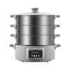 MNSSRN Large-Capacity Food Steamer, Electric Steamer, Stainless Steel Household Steamed Fish Pot, Steamed Buns, Multi-Layer Steamer Drawers,3F view 1