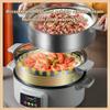 MNSSRN Large-Capacity Food Steamer, Electric Steamer, Stainless Steel Household Steamed Fish Pot, Steamed Buns, Multi-Layer Steamer Drawers,3F view 3