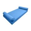 DBM IMPORTS *Cover ONLY*-Style 5 Outdoor Daybed Mattress Bolster Pillow Slipcovers Pipe Trim Full Size-AD102 view 1