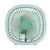 Hanging Fan, Power Adjustable Lightweight USB Charging Fan with LED Light for Outdoor Activities (Mint Green) view 2
