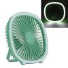 Hanging Fan, Power Adjustable Lightweight USB Charging Fan with LED Light for Outdoor Activities (Mint Green) view 3