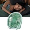 Hanging Fan, Power Adjustable Lightweight USB Charging Fan with LED Light for Outdoor Activities (Mint Green) view 4