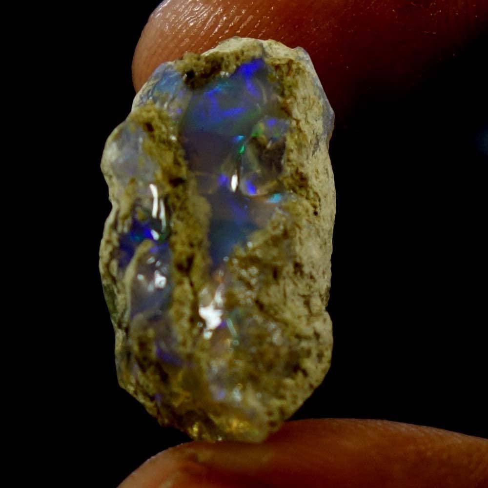 dazzlegems Ultra Fire Opal Rough Gemstone, Raw Crystals Gemstone, Ethiopian Opal Rock, Jewelry Making Supplies, Chakra Healing, Energy Stone, Reiki, Meditation, Art-Crafts-DIY Stone 13.65 Cts,