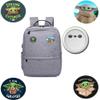 YUANHUISHENG Yoda Birthday Party Supplies, 109 Pack Party Favors - 12 Bracelets, 12 Keychains, 12 Button Pins, 1 Tattoo Sticker, 72 Stickers for Birthday Party Decorations view 4