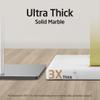 KES Standing Towel Rack with Marble Base, 2-Tier Towel Stand for Bathroom Floor, Upgrade Steady Design, T-Shaped Towel Drying Rack Gold, SUS304 Stainless Steel, Brushed Gold Finish, BTH217-BZ view 3