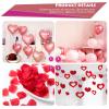 CAKKA Valentines Day Balloons Kit, 101 Pack Rose Gold Pink Heart Balloons with Rose Petals, I Love You Balloons for Anniversary Mothers Day Wedding Romantic Decorations Special Night,VA-BA-01 view 3
