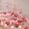 CAKKA Valentines Day Balloons Kit, 101 Pack Rose Gold Pink Heart Balloons with Rose Petals, I Love You Balloons for Anniversary Mothers Day Wedding Romantic Decorations Special Night,VA-BA-01 view 4