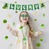 Labrostar 132Pcs St. Patricks Day Accessories Party Favors Shamrock Glasses Necklaces Green Gold Coins Tattoos for Irish St Patrick's Day Decorations Supplies view 3