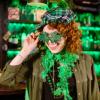 Labrostar 132Pcs St. Patricks Day Accessories Party Favors Shamrock Glasses Necklaces Green Gold Coins Tattoos for Irish St Patrick's Day Decorations Supplies view 4