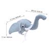 for Adult: Elephant Hat Elephant Trunk Cap Elephant Costume Animal Costume Hats Grey view 3